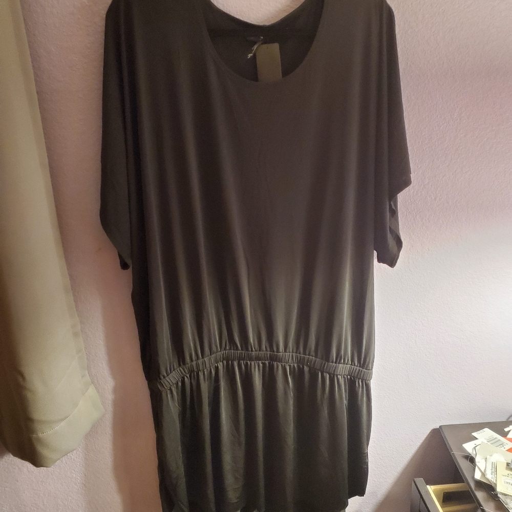 Torrid black tunic swim cover